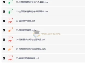 2025年最新高考志愿填报资料