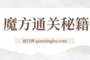 魔方通关秘籍：蓝海项目，近乎零成本高利润