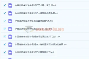 钟百迪人像摄影循序渐进中级班