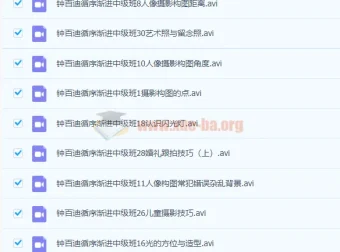 钟百迪人像摄影循序渐进中级班