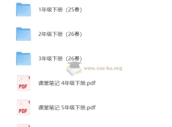 2026 人教版小学语文 1-6 年级下册课堂笔记寒假预习资料