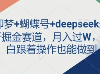 即梦、蝴蝶号与deepseek最新掘金创业项目