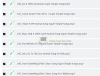 SSS儿歌（250首）视频+音频分享