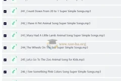 SSS儿歌（250首）视频+音频分享