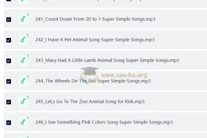 SSS儿歌（250首）视频+音频分享