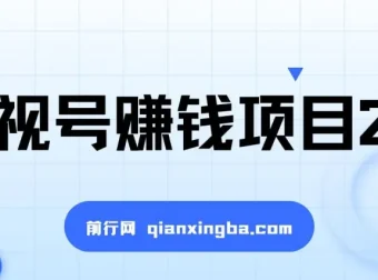 影视号赚钱项目2.0：一部手机剪出高收入的视频创作课程