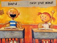 英语儿童绘本故事《大卫上学去》PPT：大卫·香农经典之作