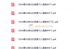 2024春人教版小学数学1 – 6年级下册53单元归类复习资料