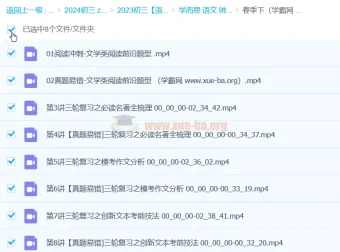 2024初三中考语文师剑锋春季班课程