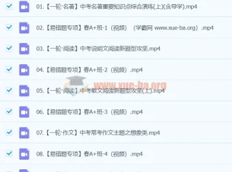 杨荷 2024 初三中考语文 A+寒假班（春上）课程