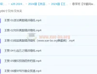 2024王赞高三高考英语春季班