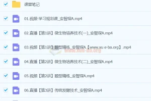 安智琛2024高中高二生物春季A班课程