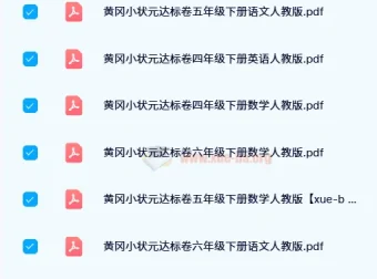 2024春 黄冈小状元达标卷（人教版）