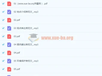 作业帮20篇初中英语必背范文·进阶版（音频和文本）