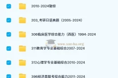 1980-2024年各专业考研历年真题合集（2700多份）