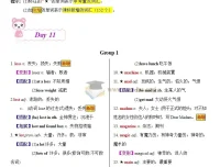20天搞定中考英语必背1600词学习资料