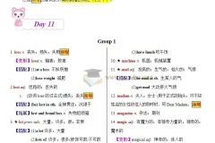 20天搞定中考英语必背1600词学习资料