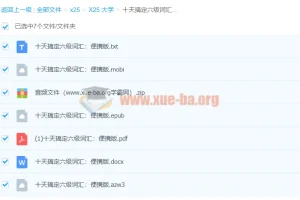 《十天搞定六级词汇：便携版》：高效六级词汇学习资料