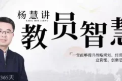 杨慧：讲教员的智慧，提升战略规划等能力的企业管理课程