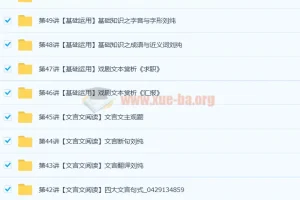 重点中学语文应试指南50讲带讲义（完结）