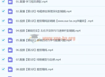 2024彭娟娟高二物理A+寒假班