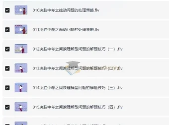 全品学堂中考数学一轮二轮三轮复习课程