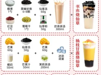 书亦烧仙草奶茶配方及开店教程资料