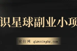 知识星球副业小项目：每月2000 – 5000实战方法课程