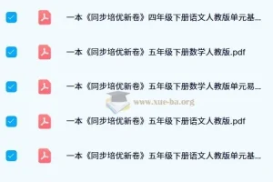 《一本小学同步培优新卷》下册（人教版）