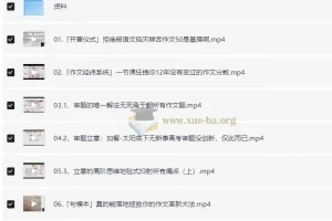 2024高三高考【树成林】作文上分训练营2.0