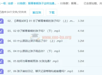 陈默：跟青春期孩子这样沟通就对了（2.0版）音频课程