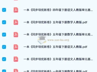 《一本小学同步培优新卷》下册（人教版）