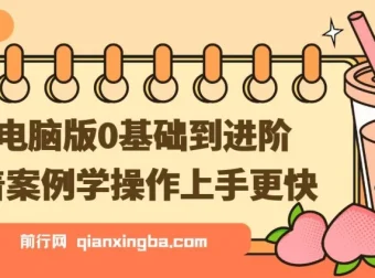 剪映电脑版：0基础到进阶，跟随案例轻松学操作