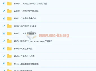 初二数学春季培优S在线培训班（林儒强）