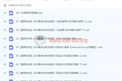 2024 高三高考张鹏生物二轮寒假班课程