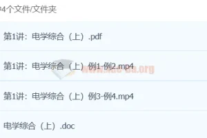 操志文初中物理难点突破——电学综合课程【2讲】