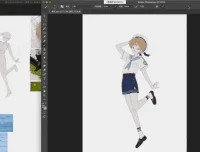 水水子小男孩团练PS[起草+线稿+铺色]教程