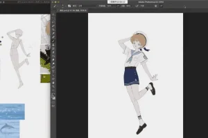 水水子小男孩团练PS[起草+线稿+铺色]教程