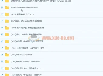 初中语文专项学习视频合集