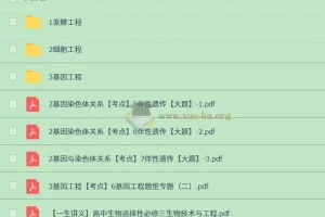 一生儿 高中生物选择性必修三课程