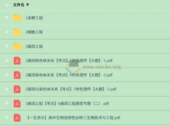 一生儿 高中生物选择性必修三课程