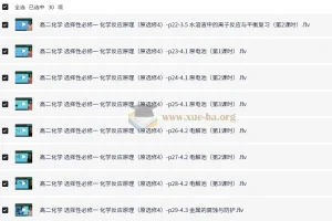 新人教版高中化学选择性必修1《化学反应原理》全套教学视频