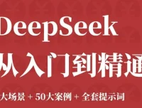 DeepSeek 从入门到精通：7大场景、50大案例与全套提示词