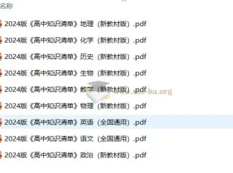 2025版《5·3高中知识清单》