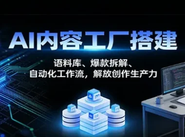 AI内容创作与运营实战课：语料库、爆款拆解及自动化工作流，解放创作生产力
