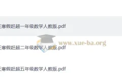 《少年素质教育报：小学数学14天寒假赶超》PDF