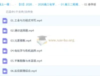 2026高三高考化学冷士强二轮知识视频规划服务