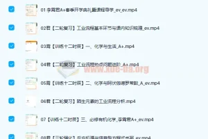 2022高三高考化学李霄君A+班春季班课程