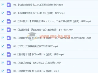 2024初二语文柳宁A+秋季班（下）