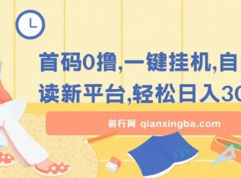 首码0撸：一键挂机自动阅读新平台项目介绍